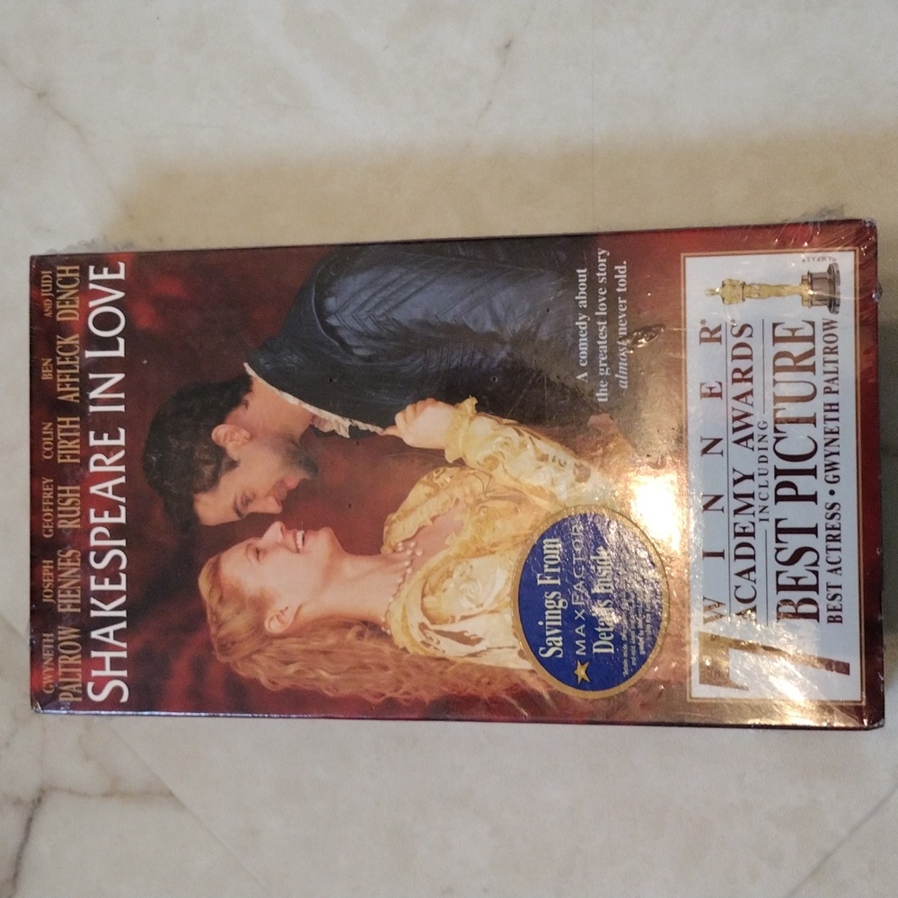 Shakespeare In Love VHS movie.
